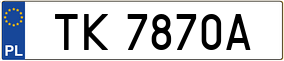 Trailer License Plate